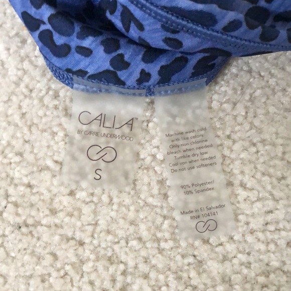 Carrie Underwood CALIA Purple/Blue Leopard Workout Pants High Waisted - Picture 3 of 3